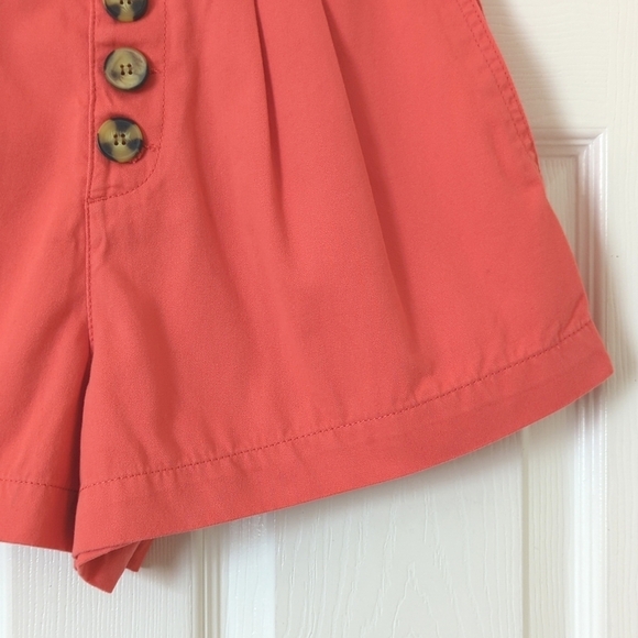 BDG Urban Outfitters Retro Pleated High Waisted Wide Leg Shorts Raspberry 26 - Picture 8 of 11